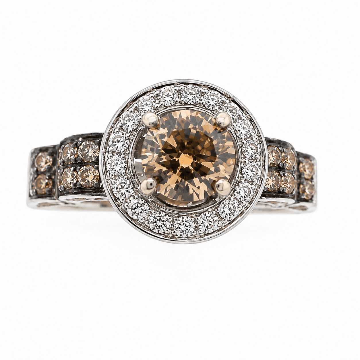 Chocolate Diamond Engagement Ring