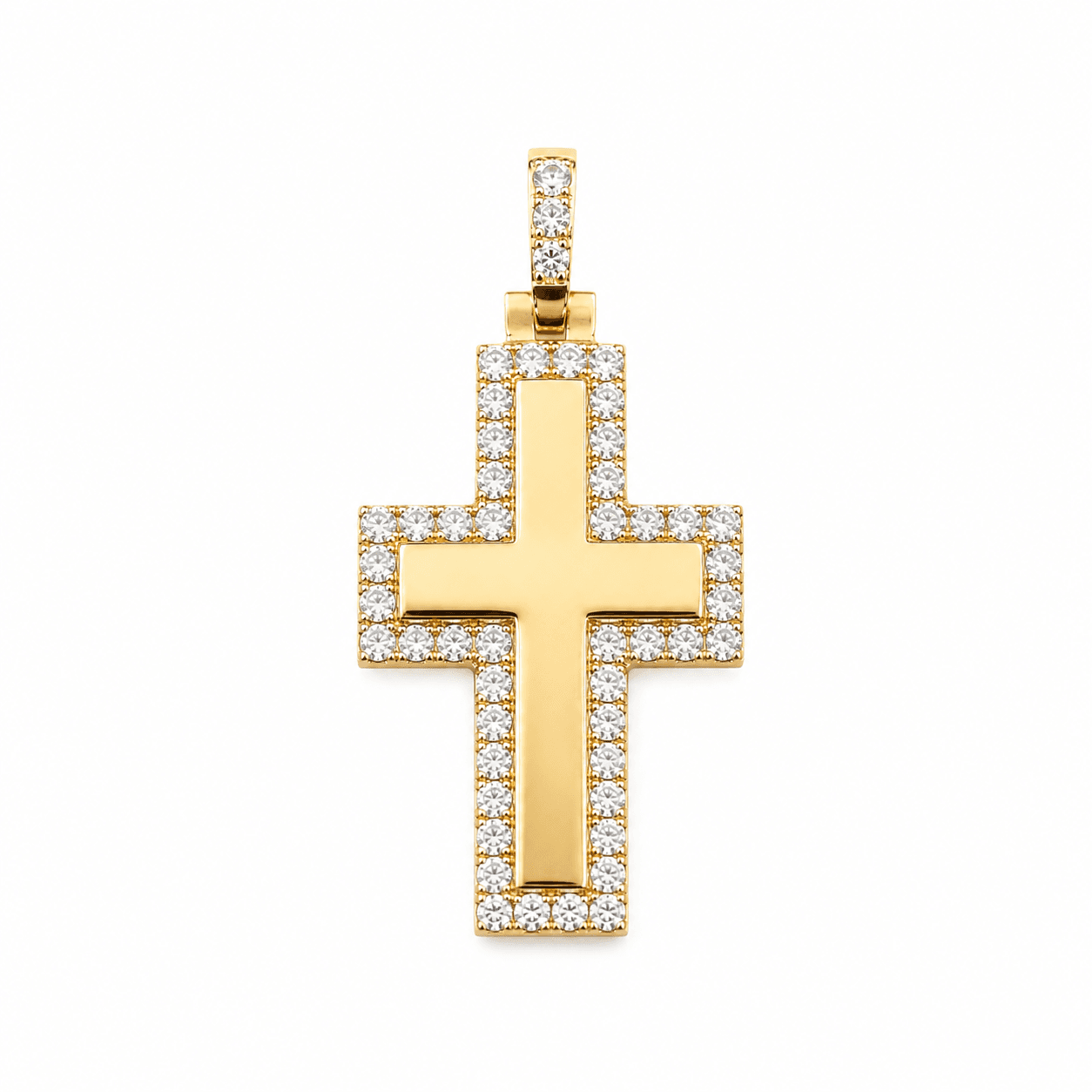Lab-Grown Diamond Latin Cross Pendant