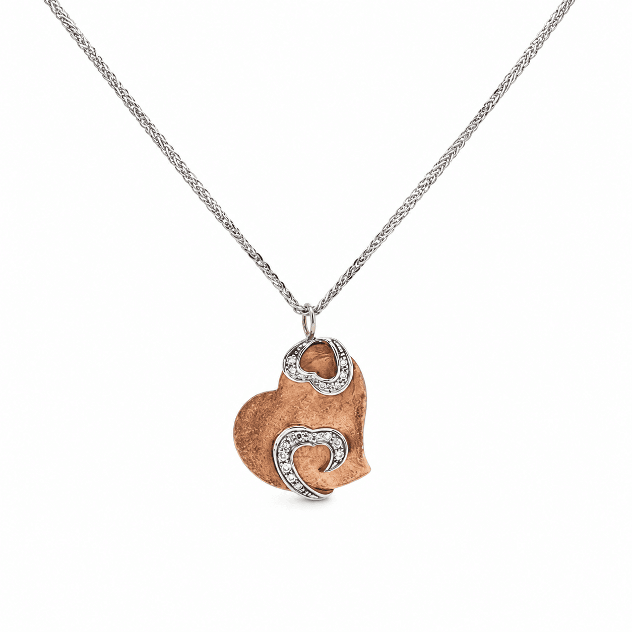 Diamond Heart Pendant Necklace