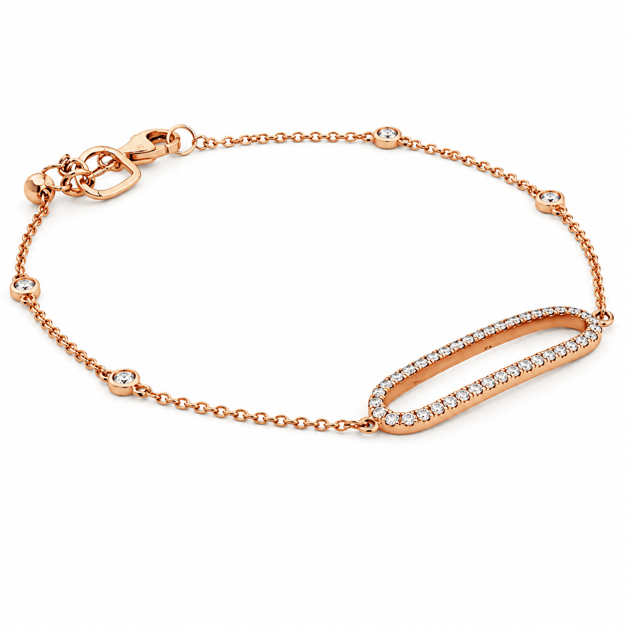 Diamond Oval Fashion Bracelet