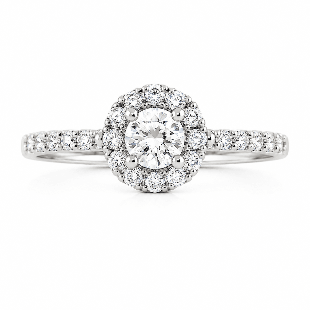 Halo Diamond Engagement Ring