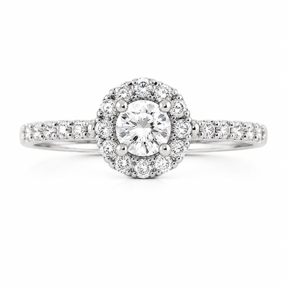 Halo Diamond Engagement Ring