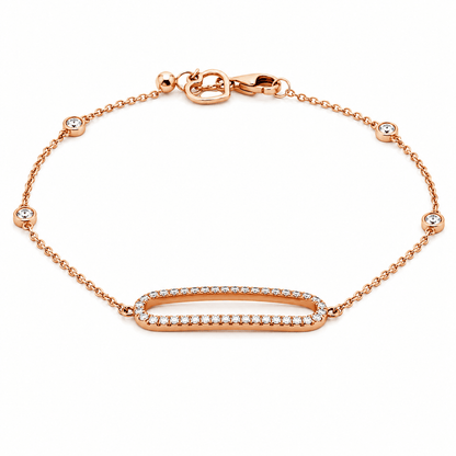 Diamond Oval Fashion Bracelet