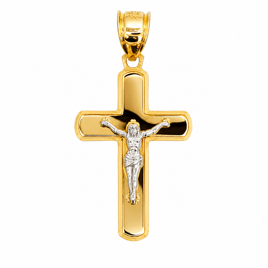 Flat Crucifix Cross Pendant