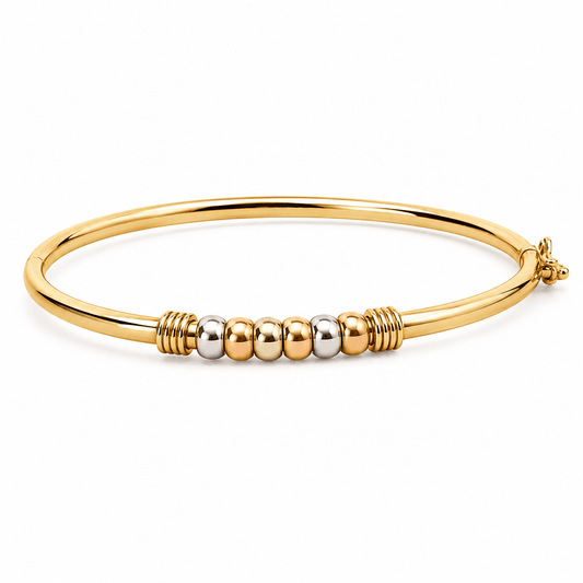 Children's Tricolor Beaded Bangle