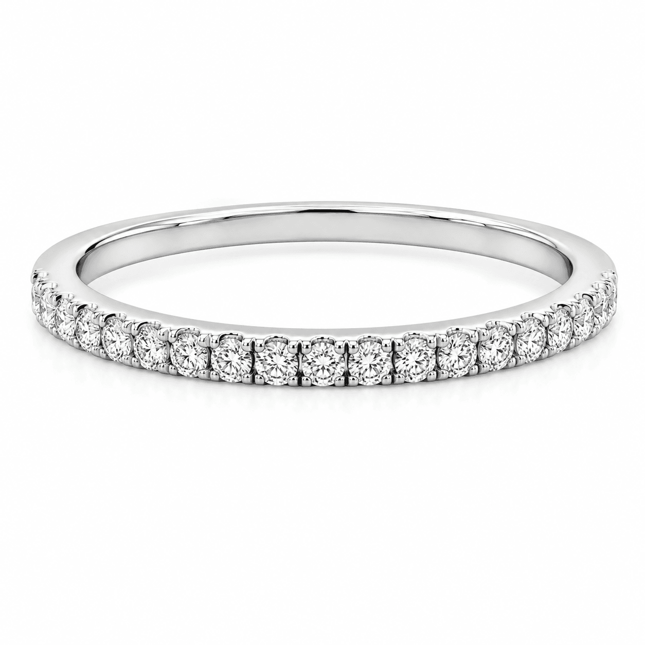Micro-Pavé Diamond Wedding Band