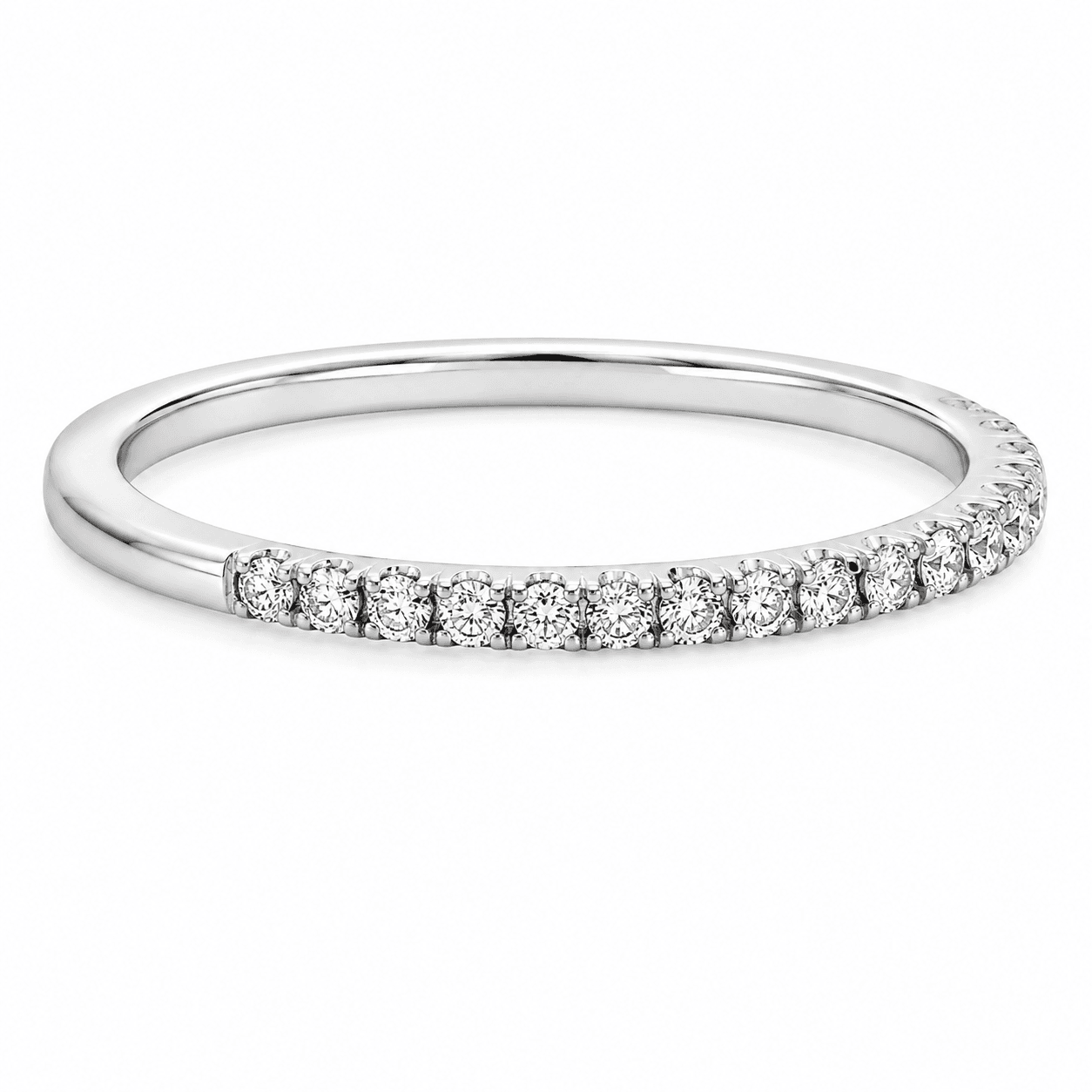 Micro-Pavé Diamond Wedding Band