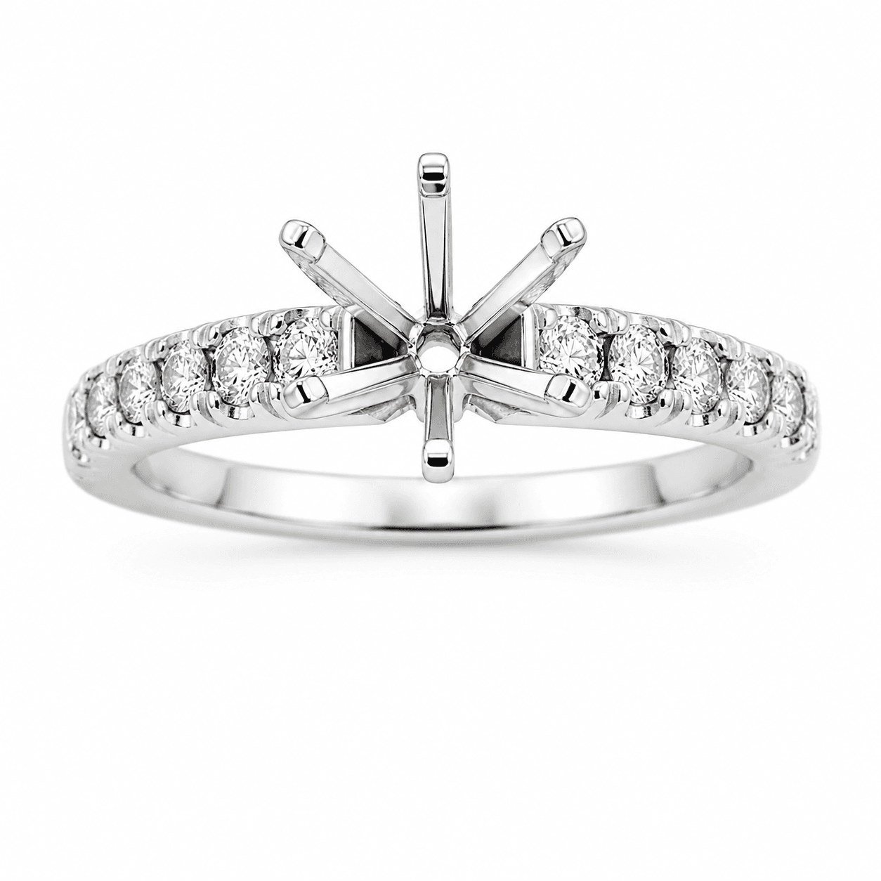 Diamond Semi-Mount Engagement Ring
