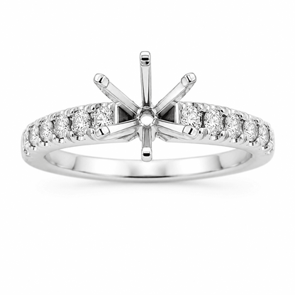 Diamond Semi-Mount Engagement Ring