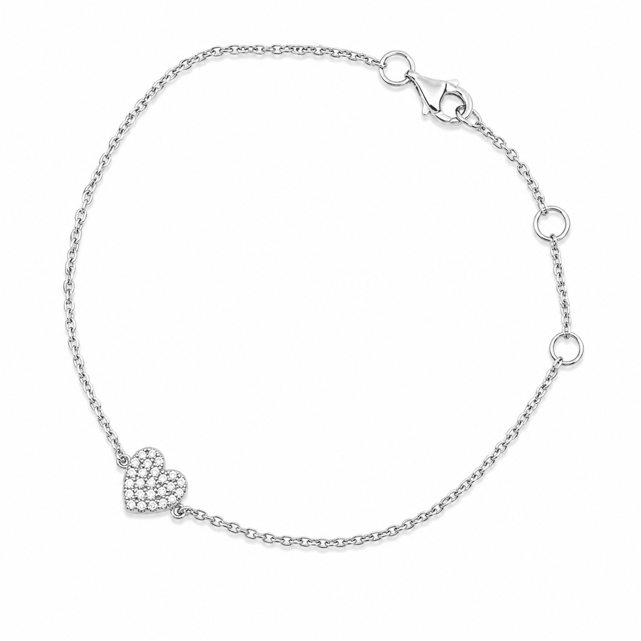 Diamond Heart Bracelet