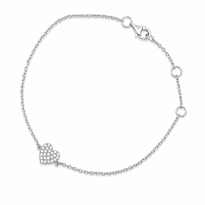 Diamond Heart Bracelet