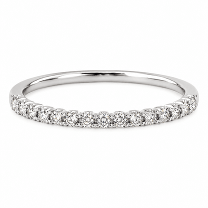 Diamond Fishtail-Set Wedding Band