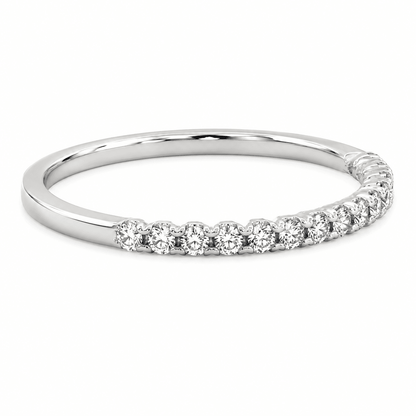 Diamond Fishtail-Set Wedding Band