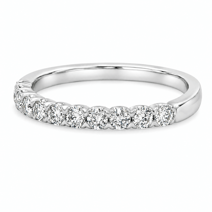 Diamond Fish Tail Set Wedding Band
