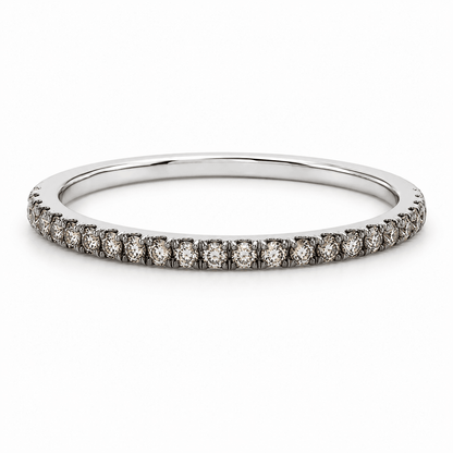 Champagne Diamond Wedding Band