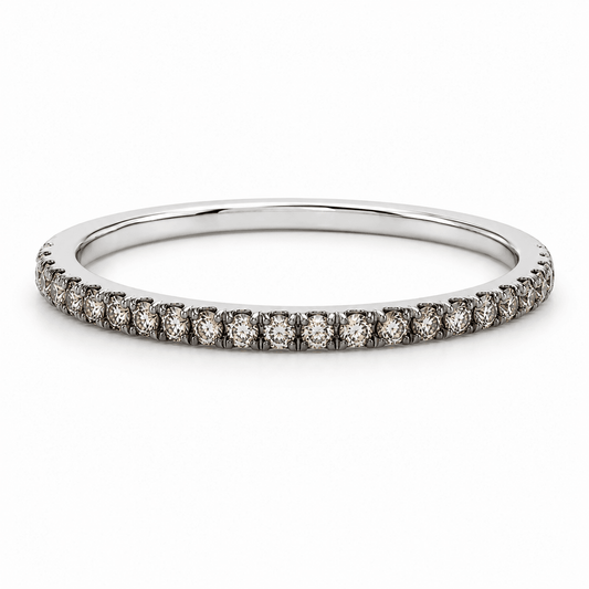 Champagne Diamond Wedding Band