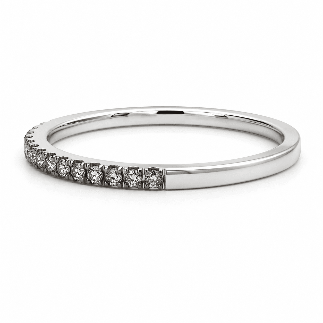 Champagne Diamond Wedding Band