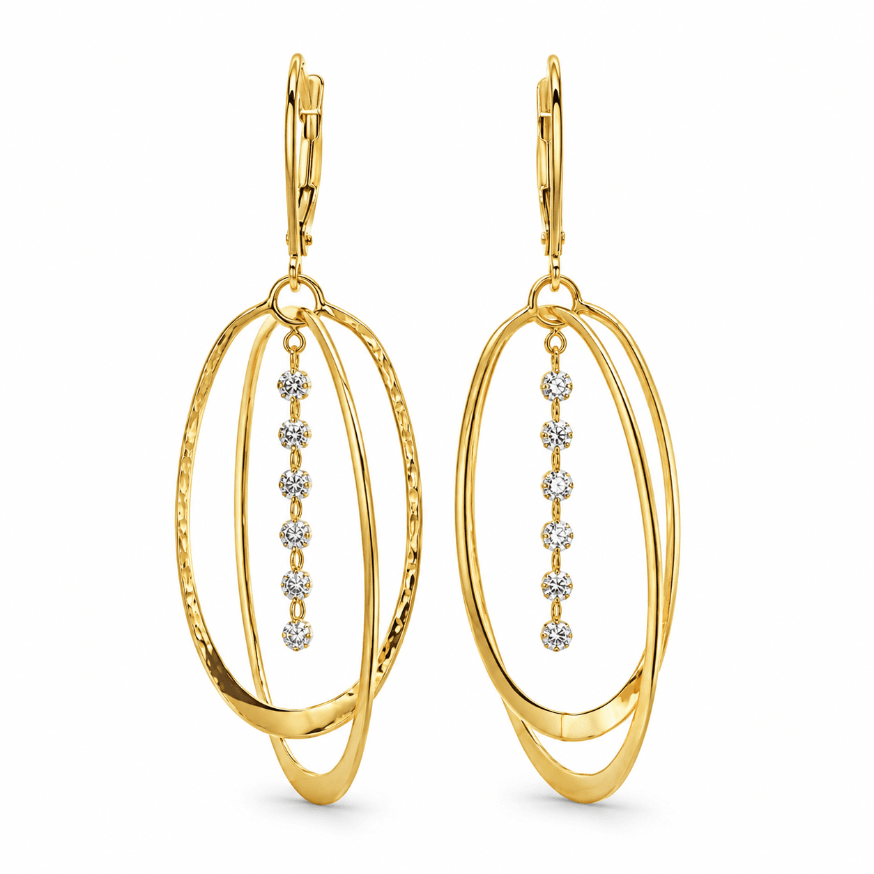 Diamond Dangle Earrings