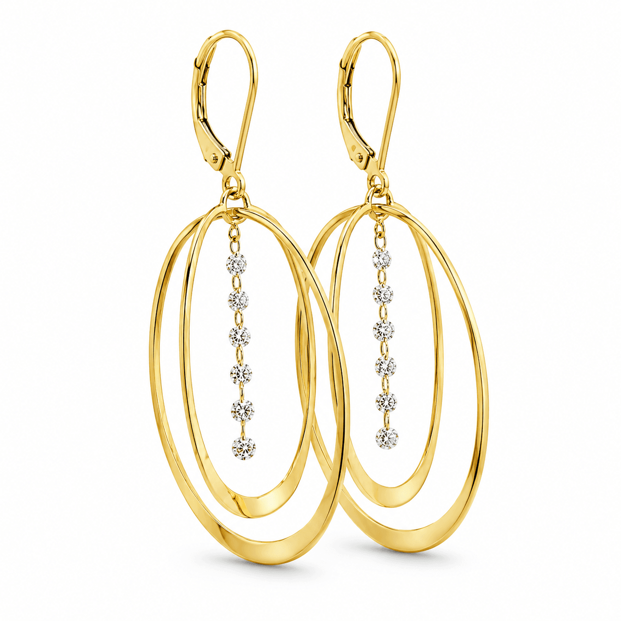 Diamond Dangle Earrings