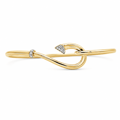 Diamond Fish Hook Bracelet