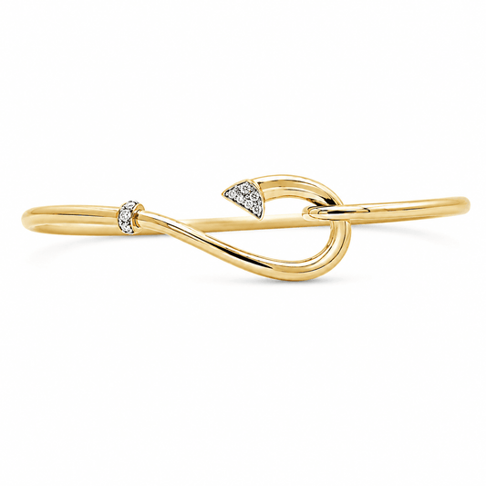Diamond Fish Hook Bracelet