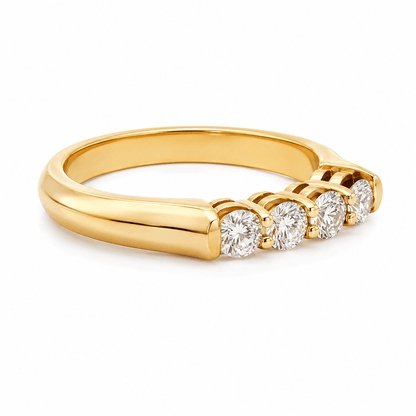 Four-Stone Diamond Wedding Band