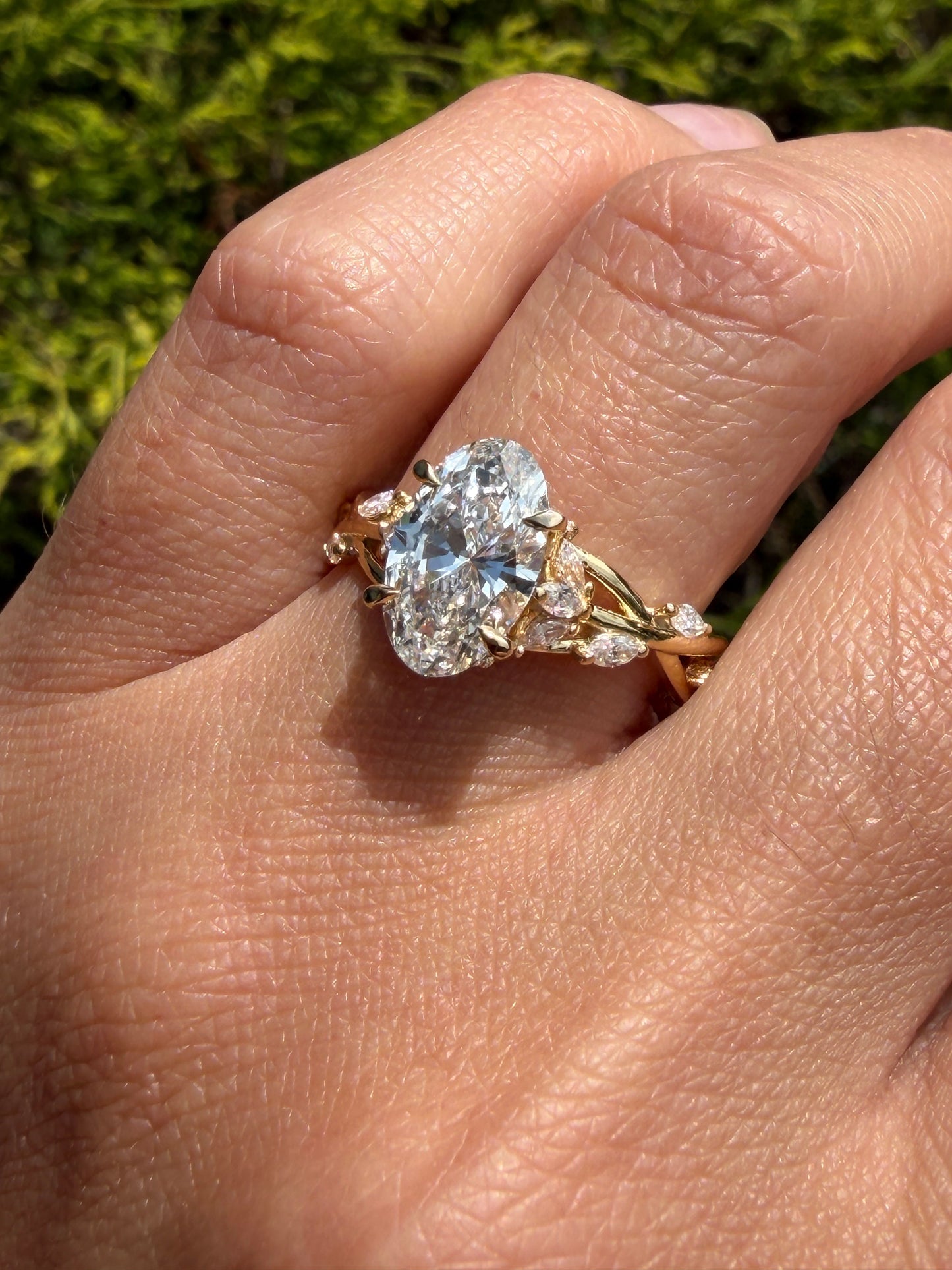 14K Yellow Gold Garden Ring