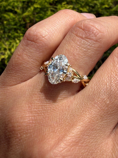 14K Yellow Gold Garden Ring