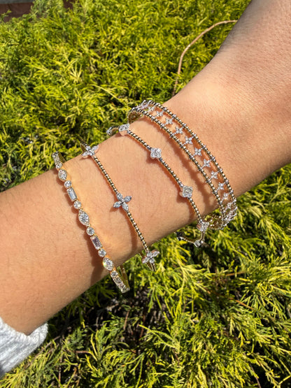 1/3 CT TW. Two-Tone Diamond Trillium Bracelet