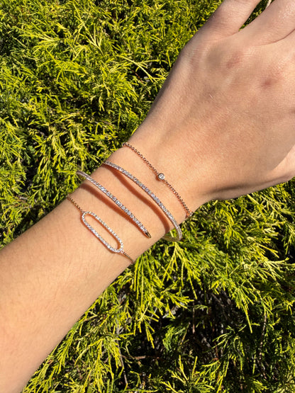 Diamond Oval Fashion Bracelet