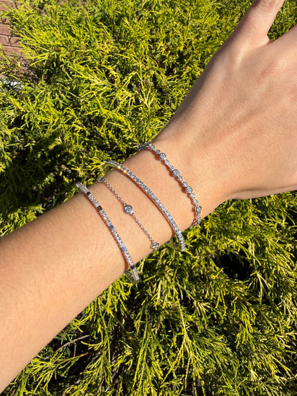 1/2 CTW Lab-Grown Diamonds by the Yard Bezel Bracelet