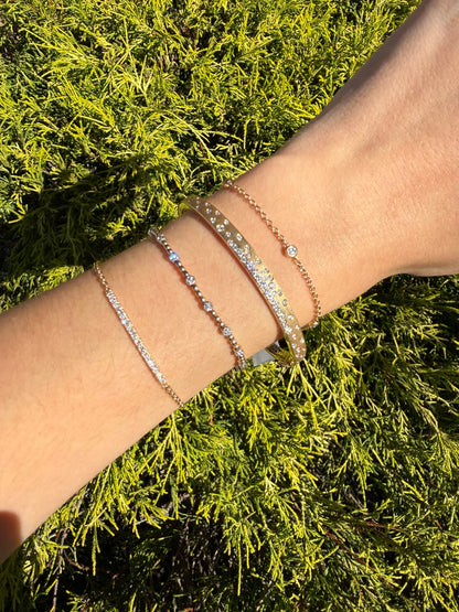 Diamond Flush-Set Bangle