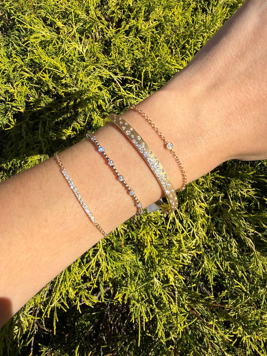 Diamond Bead Bracelet