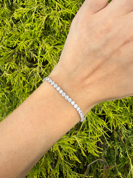 7 CTW Classic Lab-Diamond Tennis Bracelet
