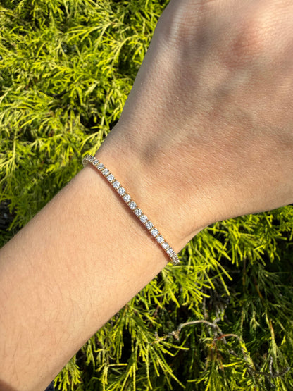 3.19 CTW Classic Lab-Grown Diamond Tennis Bracelet