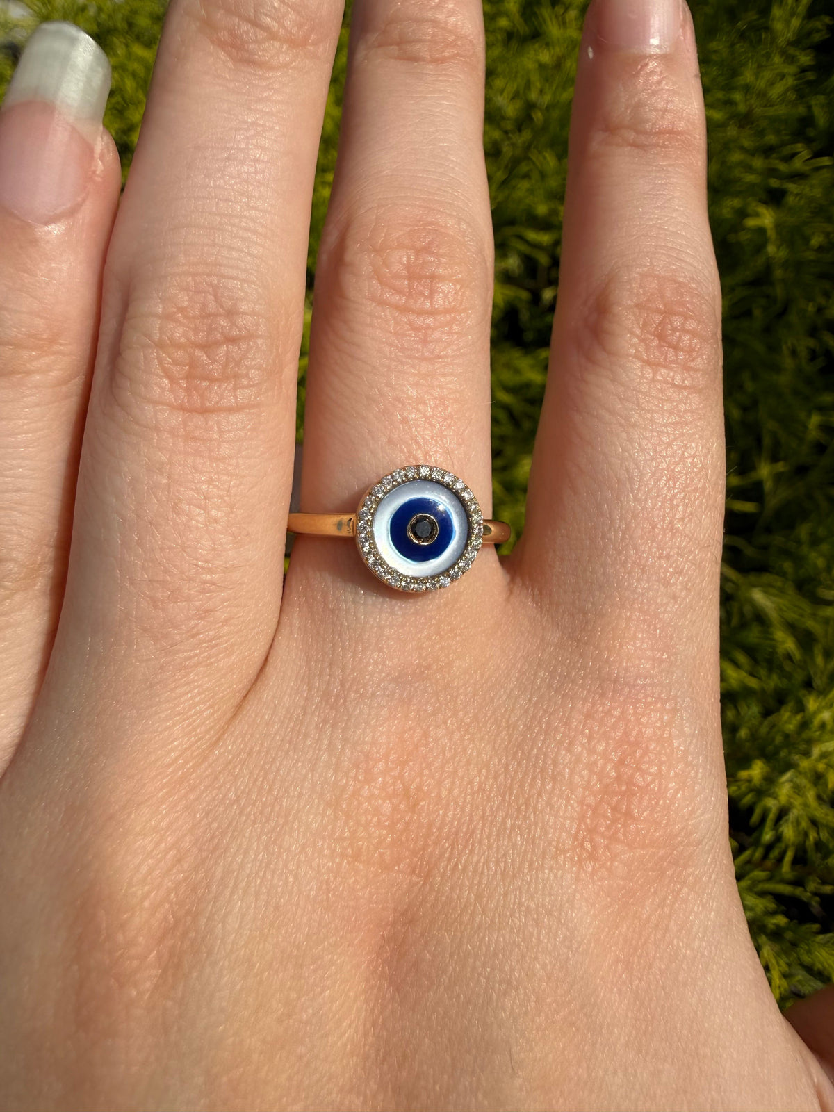 Diamond Evil Eye Fashion Ring