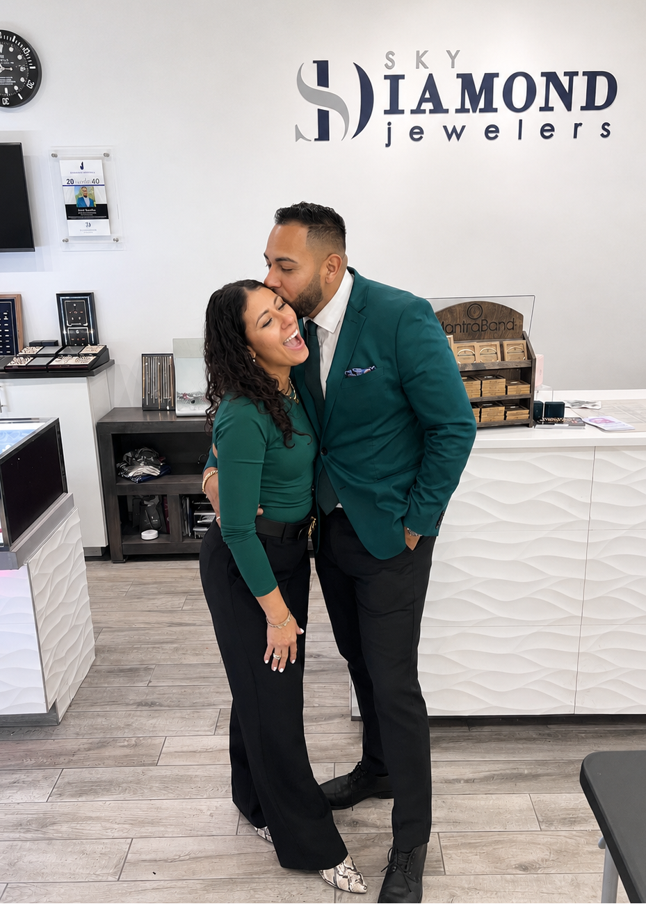 Jennifer & Isreal Morales owners of Sky Diamond Jewelers, New Windsor, NY