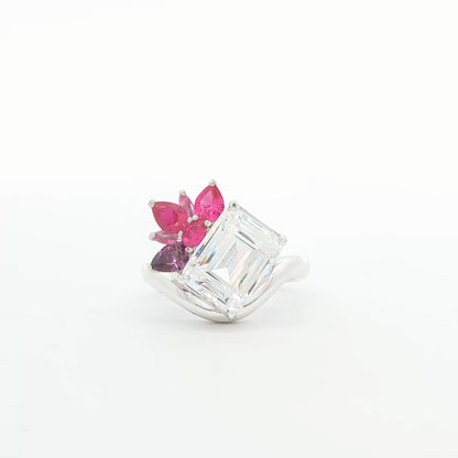 925 SS CZ EM AND MULTI-COLOR CZ TRAVEL ENG RING