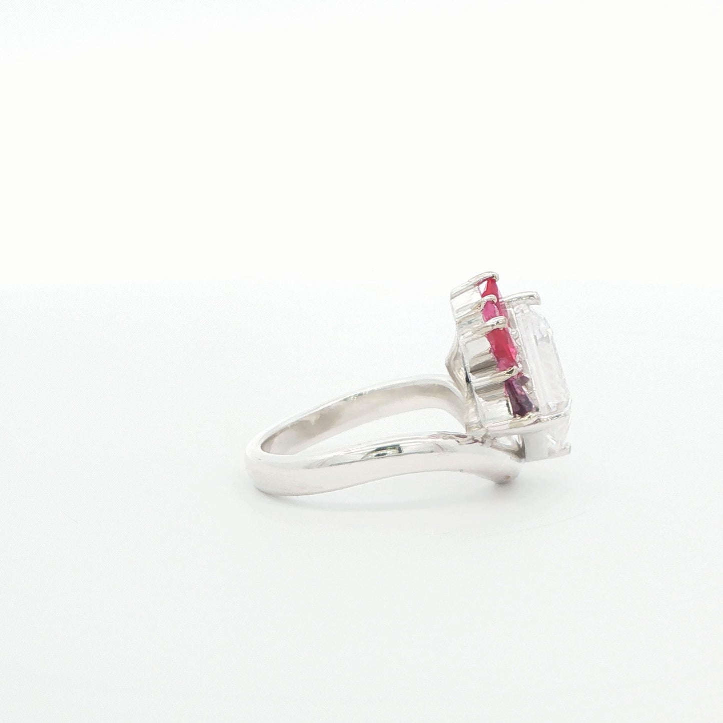 925 SS CZ EM AND MULTI-COLOR CZ TRAVEL ENG RING