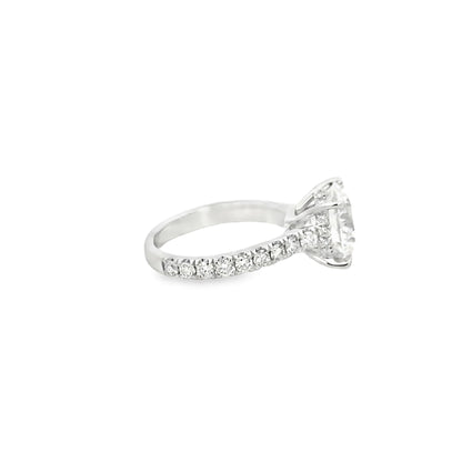 14K WG RD DIA ENG RING WITH DIA BAND