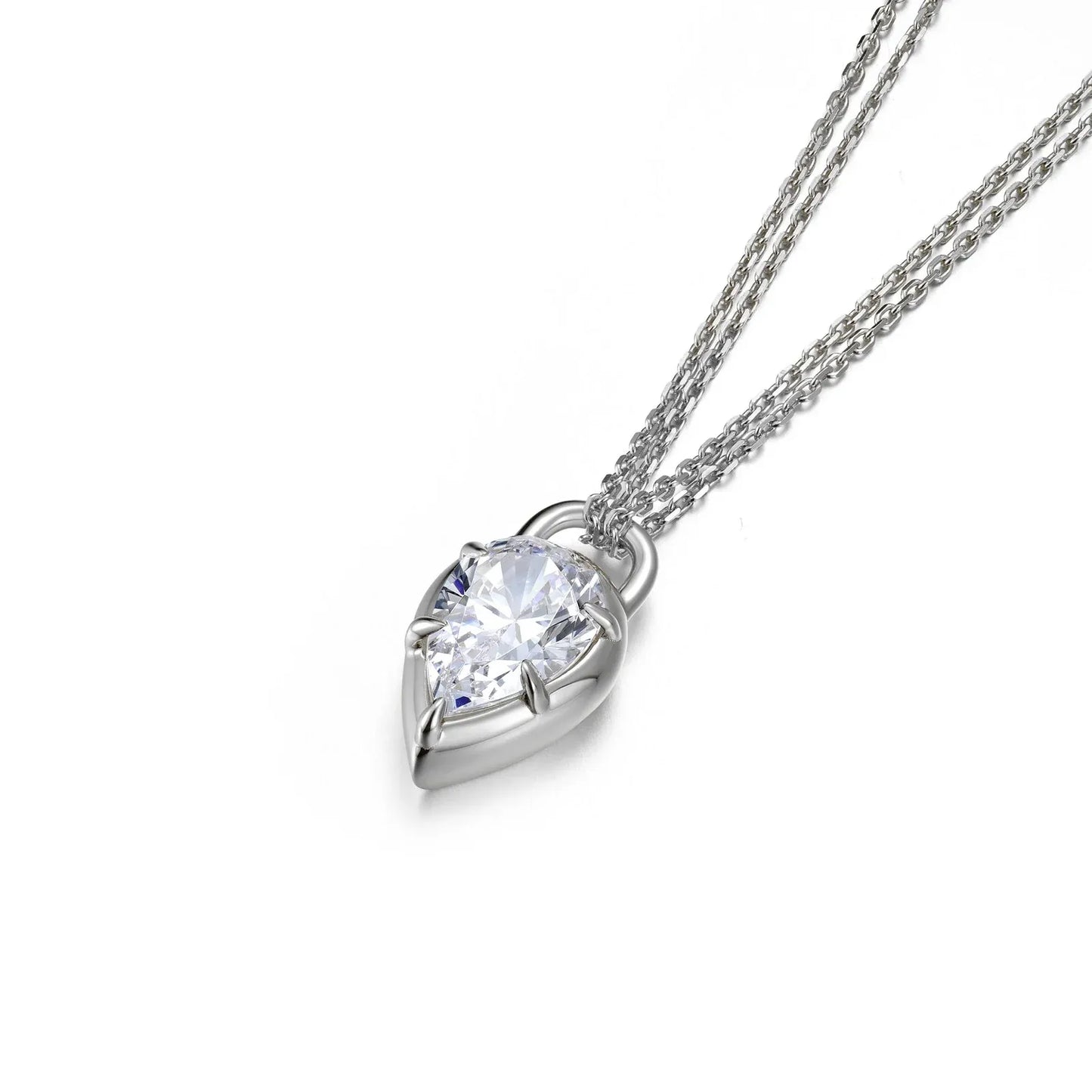 Lafonn 2.98 CTW Pear-Shape Pendant Necklace