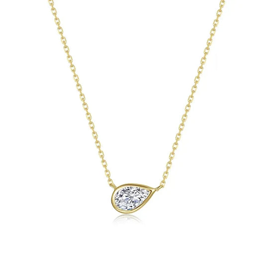 Lafonn 0.81 CTW Pear Shape Solitaire Pendant Necklace