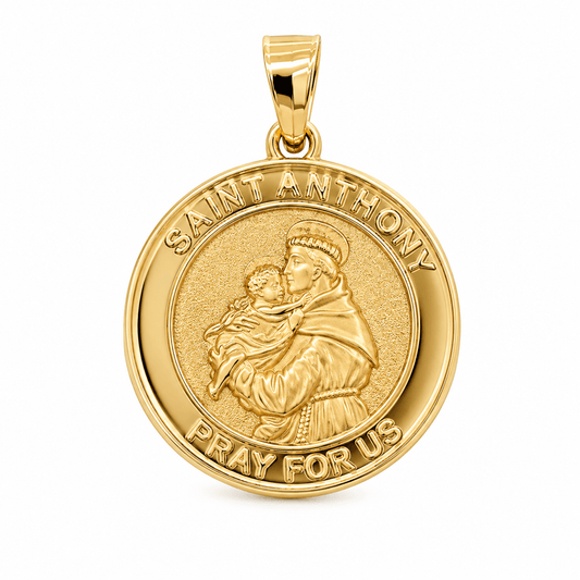 Saint Anthony Gold Pendant