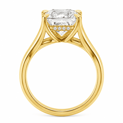 Hidden Halo Split-Shank Engagement Ring