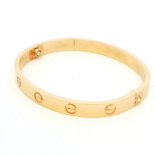 Estate Cartier-Style 18K Yellow Gold Bracelet