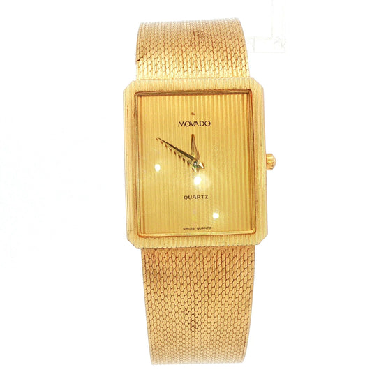 Estate Vintage Movado Gold Mesh Watch