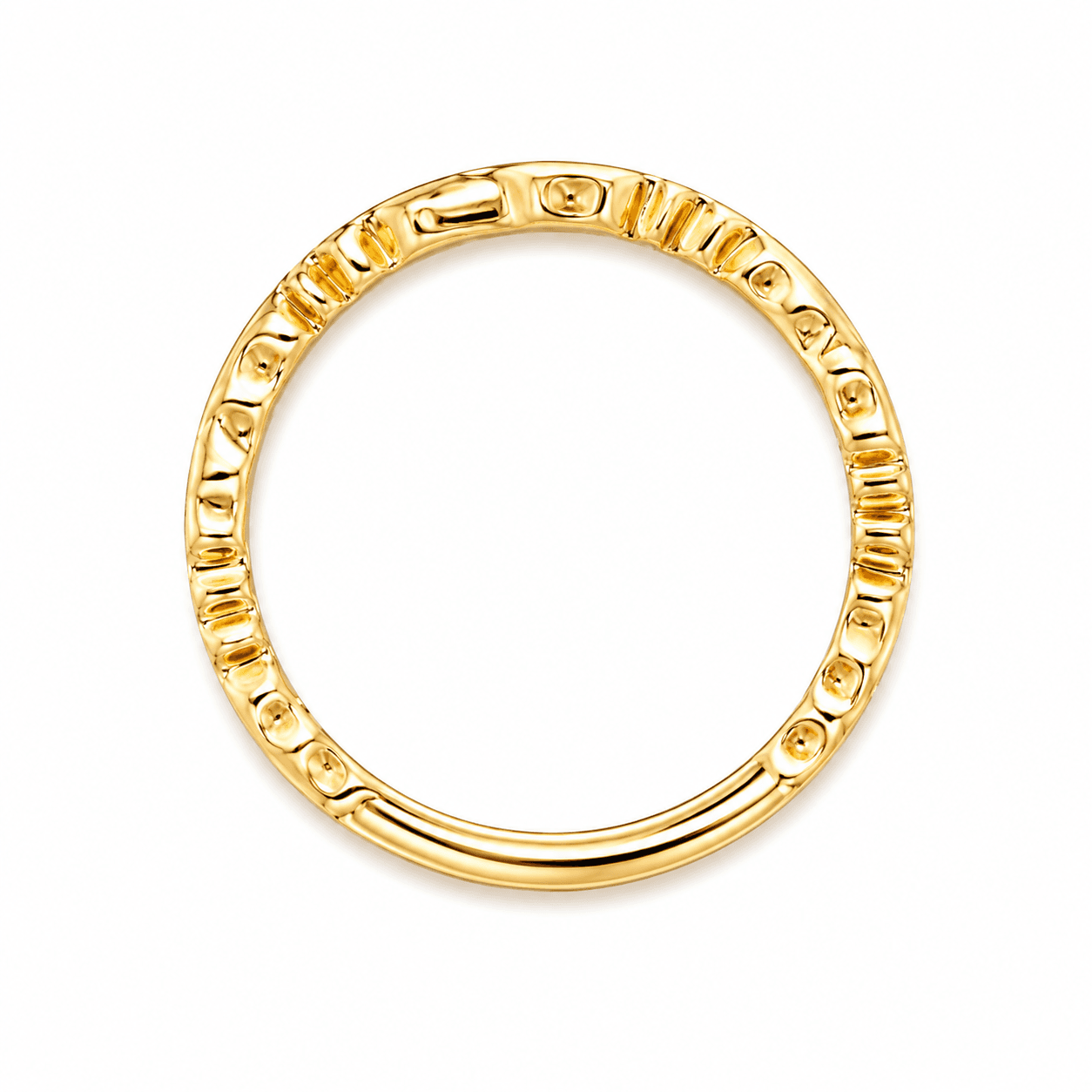 Vintage Leaf Diamond Band Ring