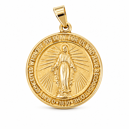 Virgin Mary Religious Charm Pendant