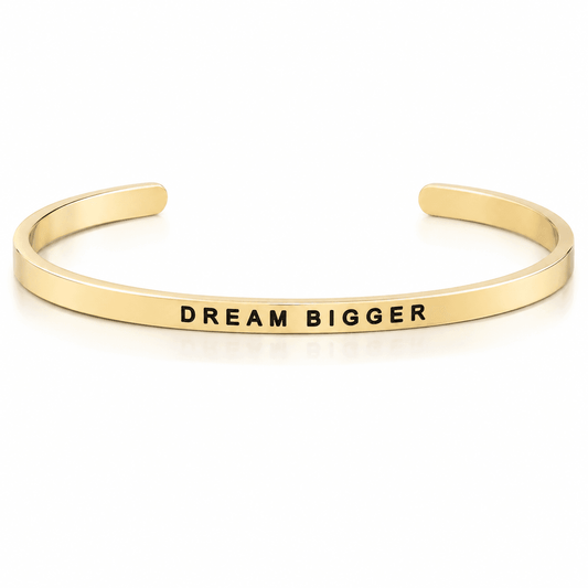 Dream Bigger Gold-Tone Bangle