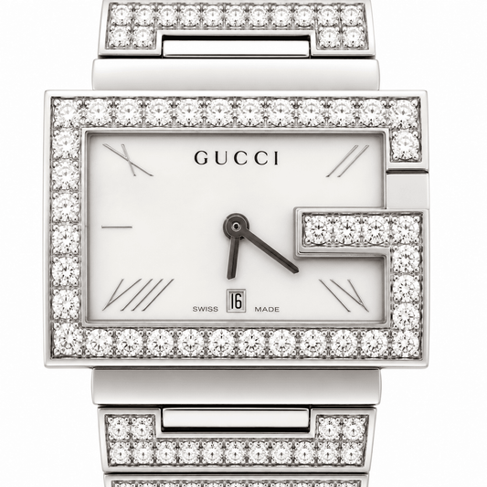 10 CT TW. Gucci Diamond-Set Quartz Watch